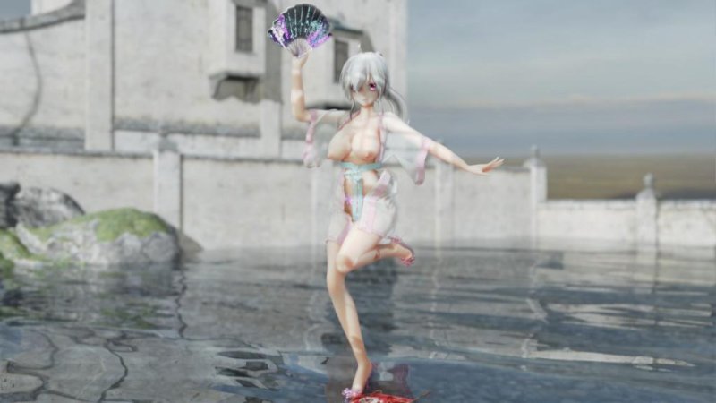 MMD52 汉服萝莉少女弱音被狂操 寄明月高潮内射 3D